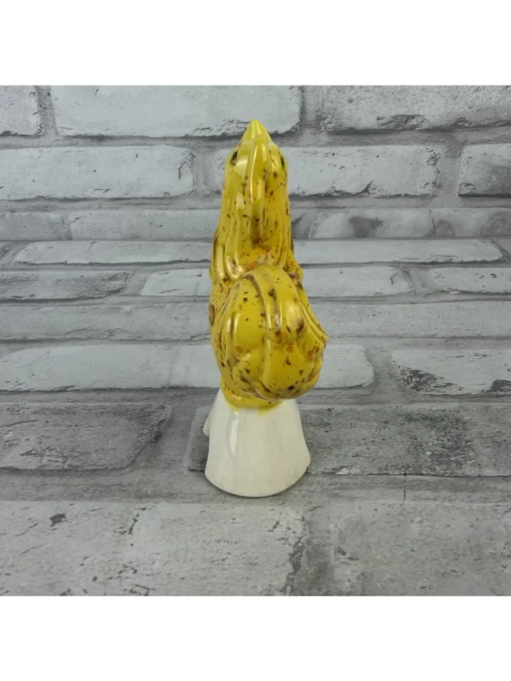 Pie Bird Vent Yellow Chicken Vintage Ceramic Rooster Pie Funnel Kitchen Decor
